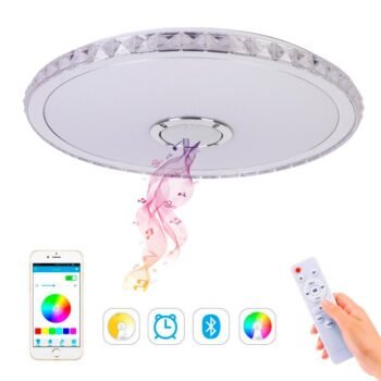 Plafond MUSIC 1x72W LED 3000lm Rgb+Cct Branco