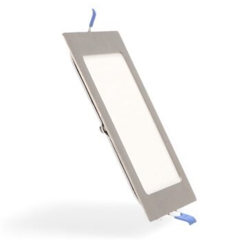 Foco de encastrar SLIM quadrado 12W LED 1200lm CCT (3000K-4500K-6000K) Níquel