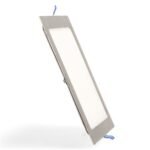 Foco de encastrar SLIM quadrado 20W LED 2000lm CCT (3000K-4500K-6000K) Níquel