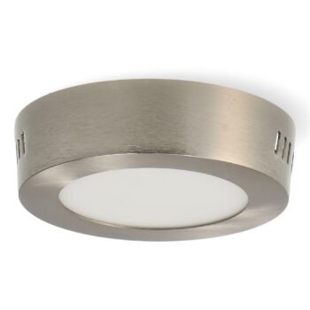 Plafond SLIM redondo 6W LED 600lm CCT (3000K-4500K-6000K) Níquel