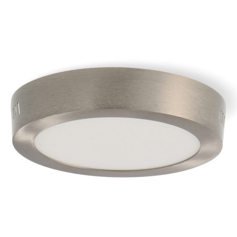 Plafond SLIM redondo 12W LED 1200lm CCT (3000K-4500K-6000K) Níquel