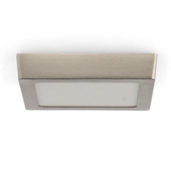 Plafond SLIM quadrado 12W LED 1200lm CCT (3000K-4500K-6000K) Níquel