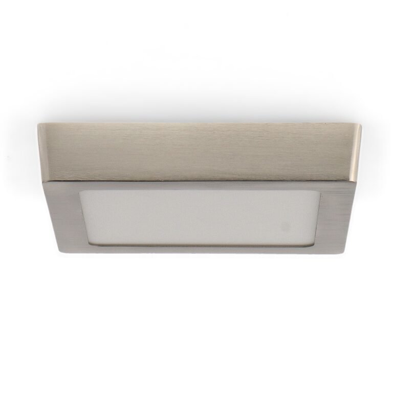 Plafond SLIM quadrado 12W LED 1200lm CCT (3000K-4500K-6000K) Níquel
