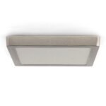 Plafond SLIM quadrado 25W LED 2500lm CCT (3000K-4500K-6000K) Níquel