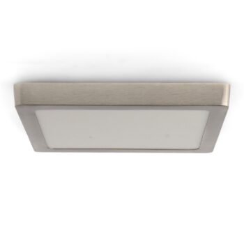 Plafond SLIM quadrado 25W LED 2500lm CCT (3000K-4500K-6000K) Níquel