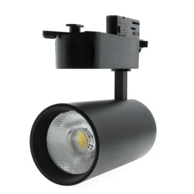 Foco para calha TURIN (4 condutores) 30W LED 2680lm 6000K 24° Alumínio Preto