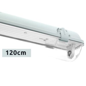 Armadura estanque LINESTA IP65 1xG13 T8 LED 120cm C.126xL.8,0xAlt.9,0cm Cinzento - Image 2