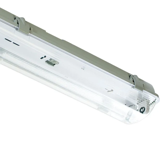 Armadura estanque LINESTA IP65 2xG13 T8 LED 150cm C.156xL.11,5xAlt.9,0cm Cinzento - Image 6