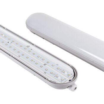 Armadura estanque LINESTRA X2 150cm IP65 1x56W LED 6400K Cinzento