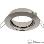 Aro de encastrar INTAKE redondo rotativo com terra Níquel