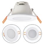 Foco de encastrar XELIM redondo IP65 5W LED 350lm 3000K Branco