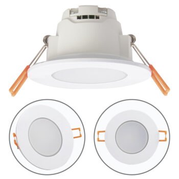 Foco de encastrar XELIM redondo IP65 5W LED 350lm 3000K Branco