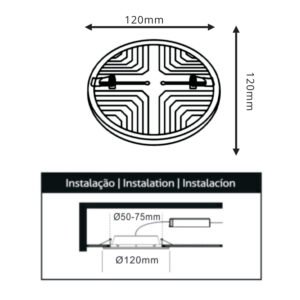 Foco de encastrar LIRA redondo 1x18W LED 1620lm 4000K Branco - Image 4