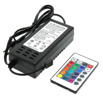 Transformador (Driver) C/Comando para Fitas Led RGB 24Vdc 60W