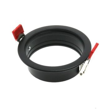 Aro de encastrar para módulo COBFIX 10W redondo Preto