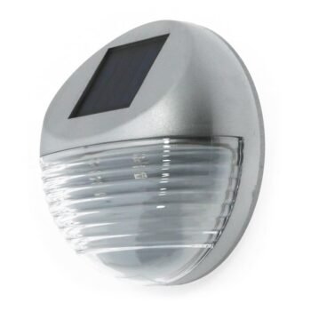 Aplique solar STAR IP44 3W LED 150lm 4500K Prata