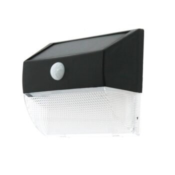 Aplique solar MUS com sensor IP44 3W LED 150lm 4500K Preto