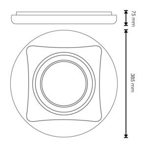 Plafond REMO 40W LED 3600lm CCT Branco - Image 2