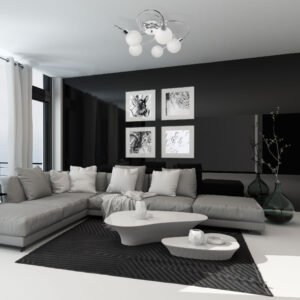 Plafond VITA 5xG9 Alt.23xD.53cm cromado com bolas de vidro brancas - Image 2