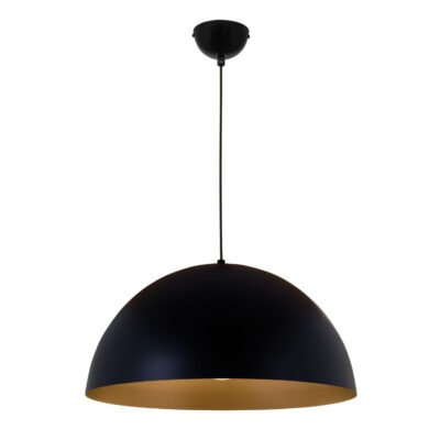 Suspensão GASPAR 1xE27 D40 Preto/Dourado