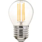 Lâmpada E27 (grosso) Esférica CLASSIC LED 4W 2700K 470lm Transparente-A++