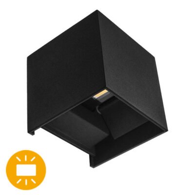 Aplique 2x5W 6500K Preto