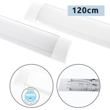 Régua ECOVISION BATTEN 120cm 36W LED 2520lm 4000K Branco