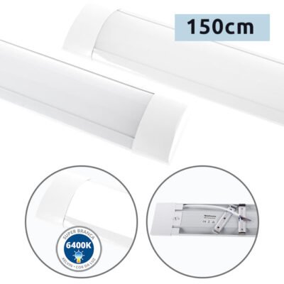 Régua ECOVISION BATTEN 150cm 54W LED 5850lm 6400K Branco