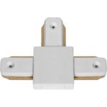 Conector "T" para calha LINE PRO X2 (2 condutores) em alumínio branco