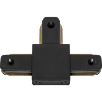 Conector "T" para calha LINE PRO X2 (2 condutores) em alumínio preto