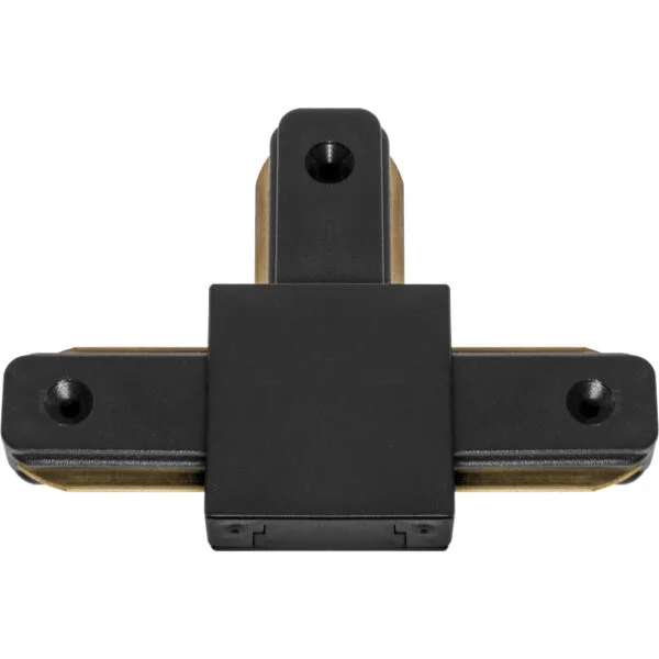 Conector "T" para calha LINE PRO X2 2 condutores em alumínio preto