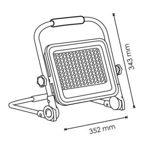 Projetor LED LAPTON 50W 4500lm C/Bateria 6000K - Image 8