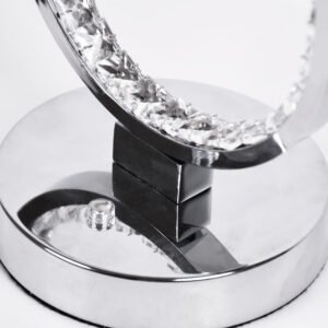 Candeeiro de mesa DRAGON 12W LED 3800lm 4000K Alt.45xD.18cm Cromado com cristais - Image 3