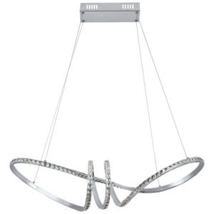 Suspensão DRAGON 1x40W LED 4000lm 4000K Cromado com cristais - Image 2