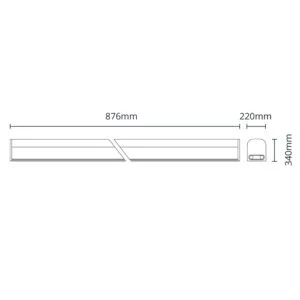 Régua LineX T5 90cm 15W LED 1050lm 3000K Branco - Image 7