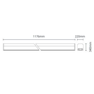 Régua LineX T5 120cm 18W LED 1260lm 4000K Branco - Image 7