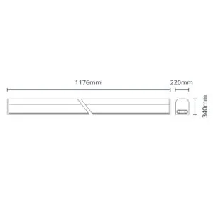 Régua LineX T5 120cm 18W LED 1260lm 3000K Branco - Image 7