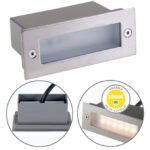 Aplique de encastrar MAGNUS IP44 1,2W LED 45lm 3000K alumínio