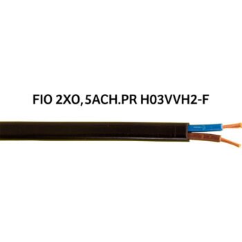 Cabo Achatado 2X0,5mm² Preto