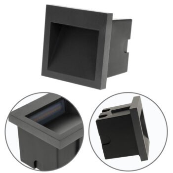 Aplique de encastrar MUSTANG IP54 1x3W LED 105lm 3000K Antracite