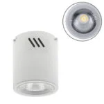 Plafond TUBI 1x10W LED 800lm 4000K Alumínio Branco