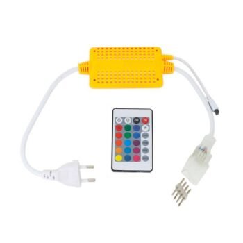 Controlador Led Neon Flexível 220V Prozny 8,5W/m RGB com comando