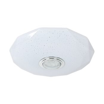 Plafond LED TRITON 18W regulável, RGB e 3000-4000-6000K, APP e coluna de som Branco