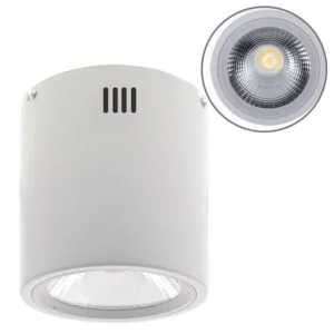 Plafond TUBI 1x20W LED 1600lm 4000K Alumínio Branco