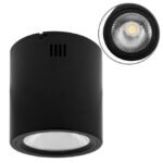 Plafond TUBI 1x20W LED 1600lm 4000K Alumínio Preto