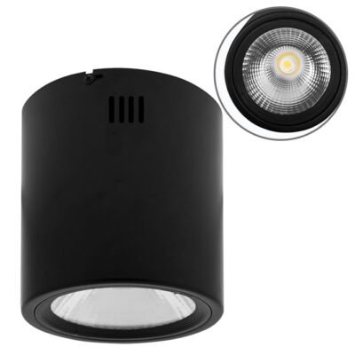 Plafond TUBI 1x20W LED 1600lm 4000K Alumínio Preto