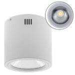 Plafond TUBI 1x30W LED 2400lm 4000K Alumínio Branco