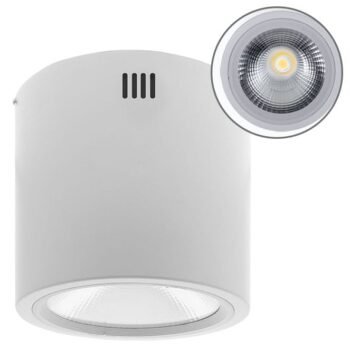 Plafond TUBI 1x40W LED 3200lm 4000K Alumínio Branco