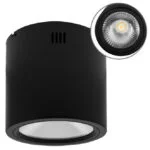 Plafond TUBI 1x40W LED 3200lm 4000K Alumínio Preto