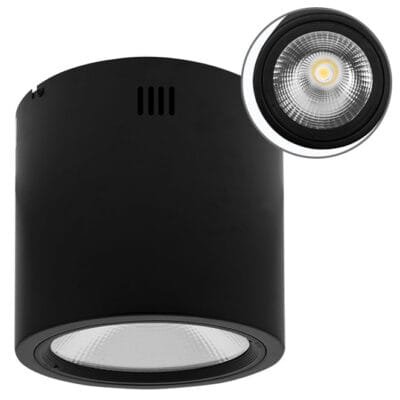 Plafond TUBI 1x50W LED 4000lm 4000K Alumínio Preto